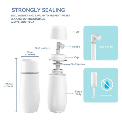 💧Portable Bidet 🧼– 🕌Perfect for Wudu & Daily Hygiene, 13.5 oz, Leak‐Proof
