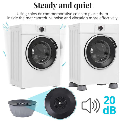 🏠 Anti-Vibration Washing Machine Stabilizer Pads (4-Pack)