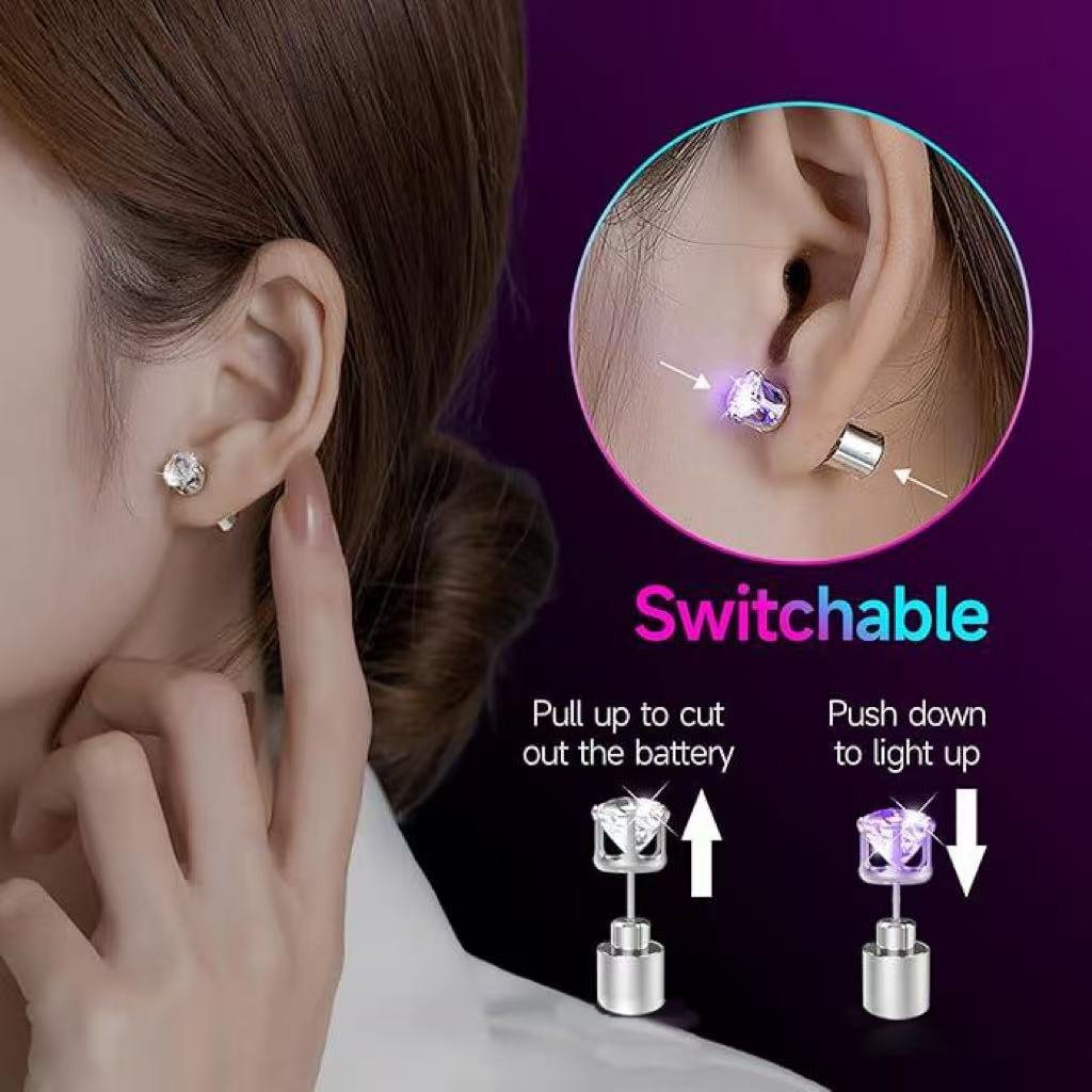 ✨LED Earrings, Light Up Stud Earrings