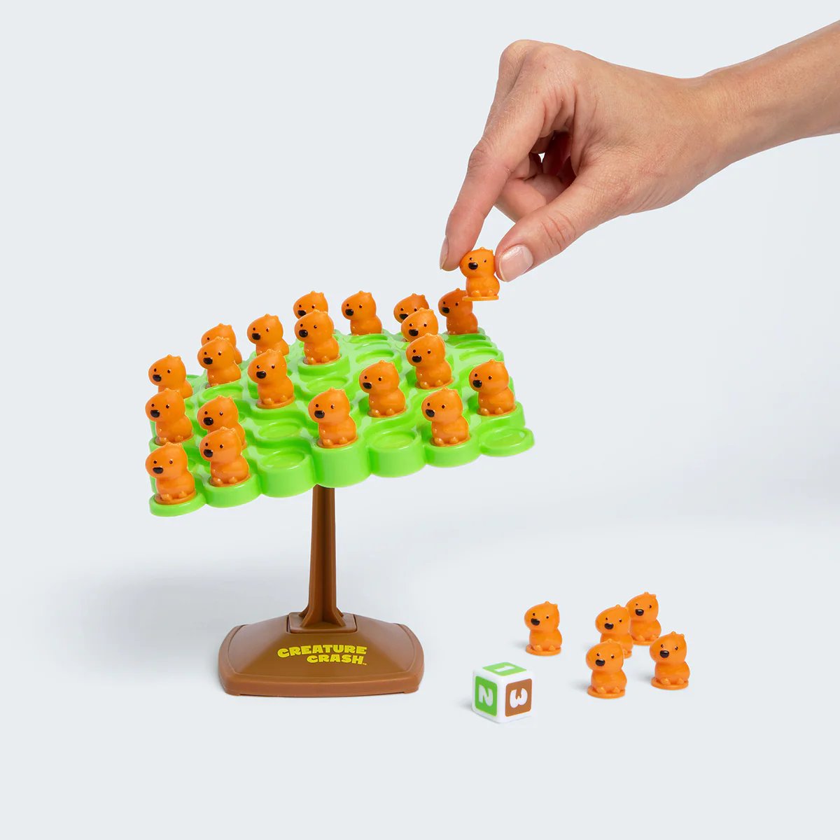 🎲Creature Crash Capybara Balancing Tree Game✨Fun Family Stacking Board Game for Kids 6+
