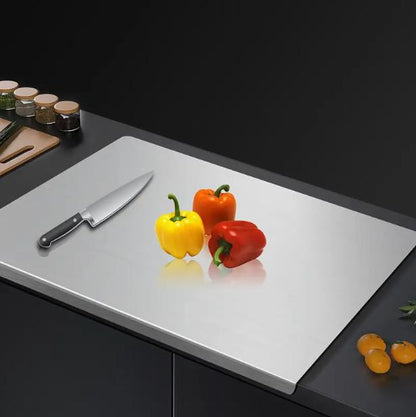 ✨ Food Grade Stainless Steel Kneading Board 🍳 Multi-Purpose Non-Stick Cutting Board