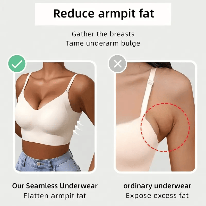 🔥Women's Solid Color Wireless Backless Bra