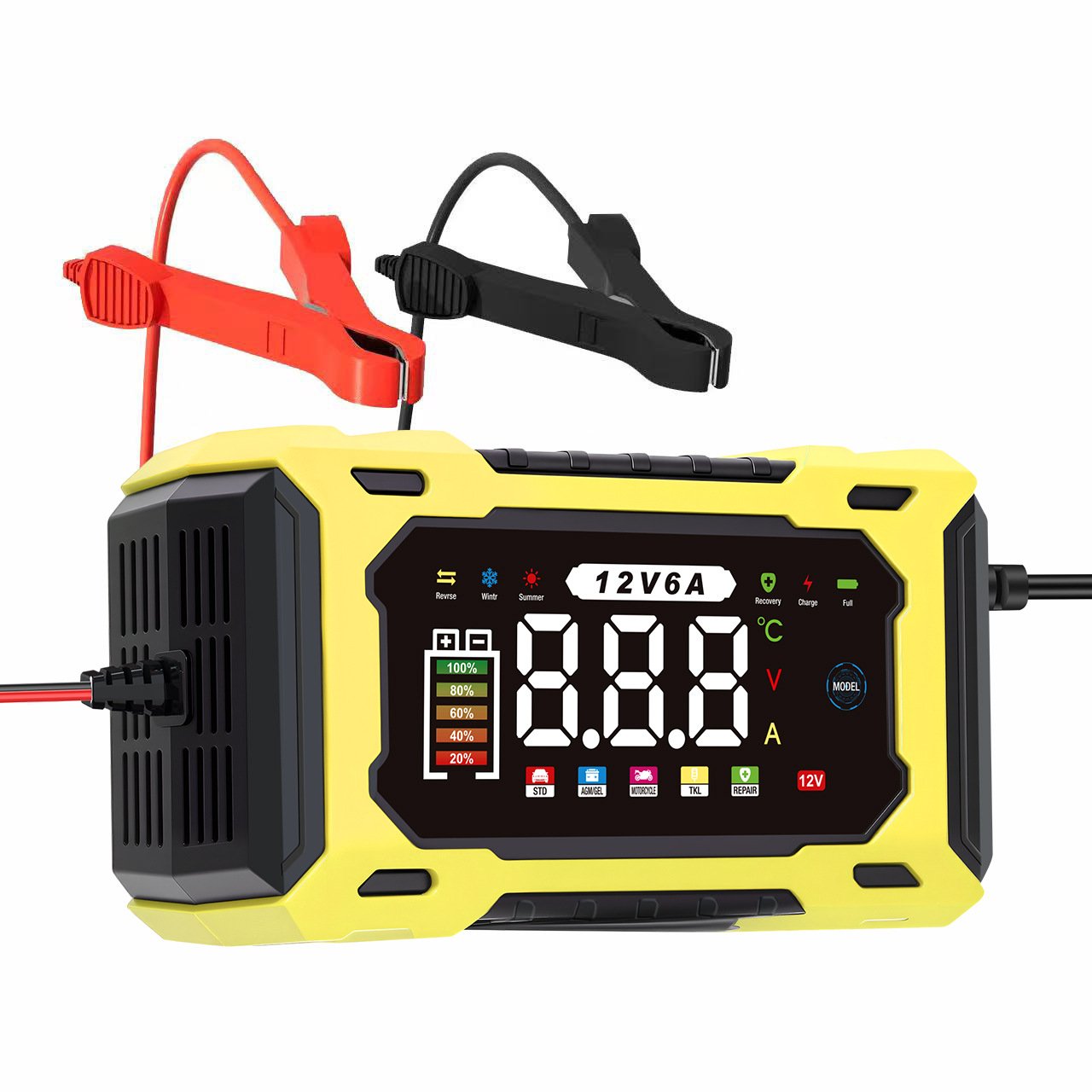 🔌🚗12V/24V Smart Battery Charger, Maintainer & Trickle Charger🔋