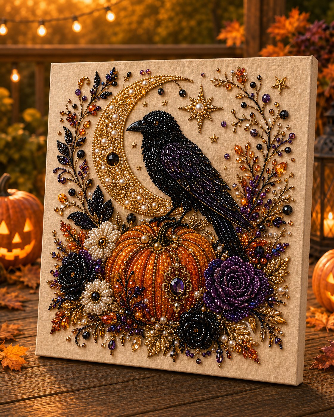 🔥Last Day 49% OFF - 👻✨Halloween Ghost Pearl Art DIY Kit