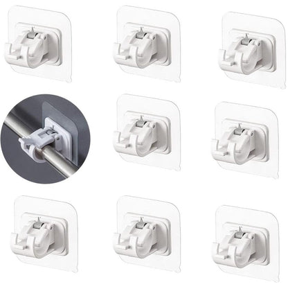 🔥LAST DAY 50% OFF-A set of 10 PCS Curtain Rod Brackets with Clips