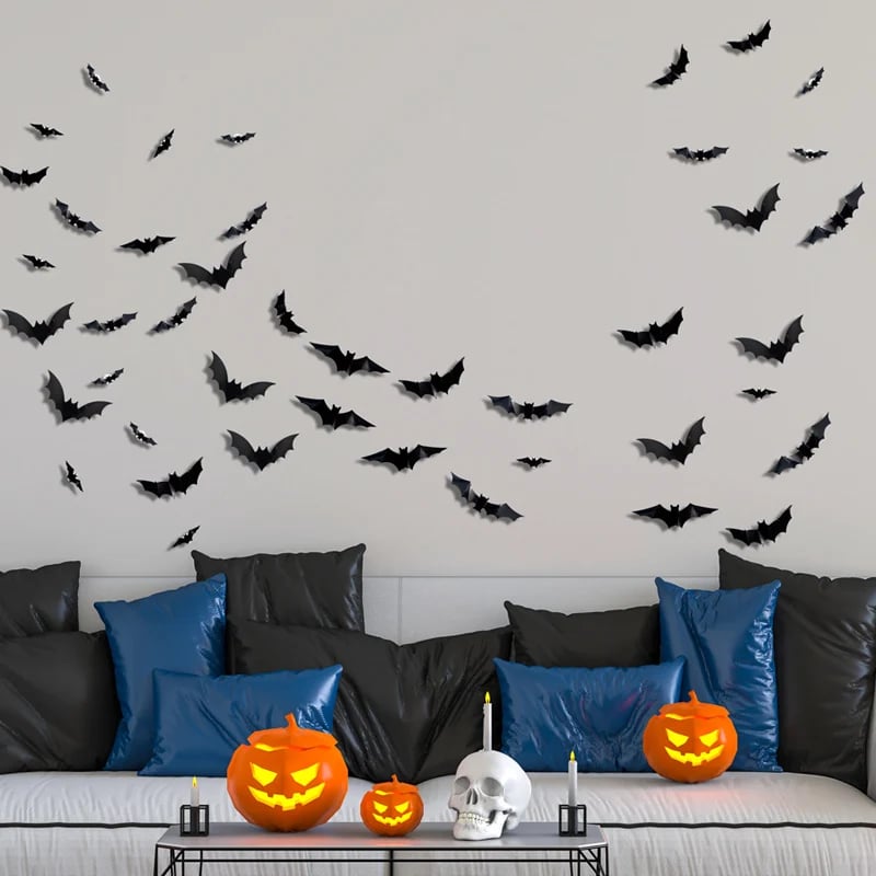 🔥Last Day 50% OFF 🦇Halloween 3D Bat LED Wall Light Decor