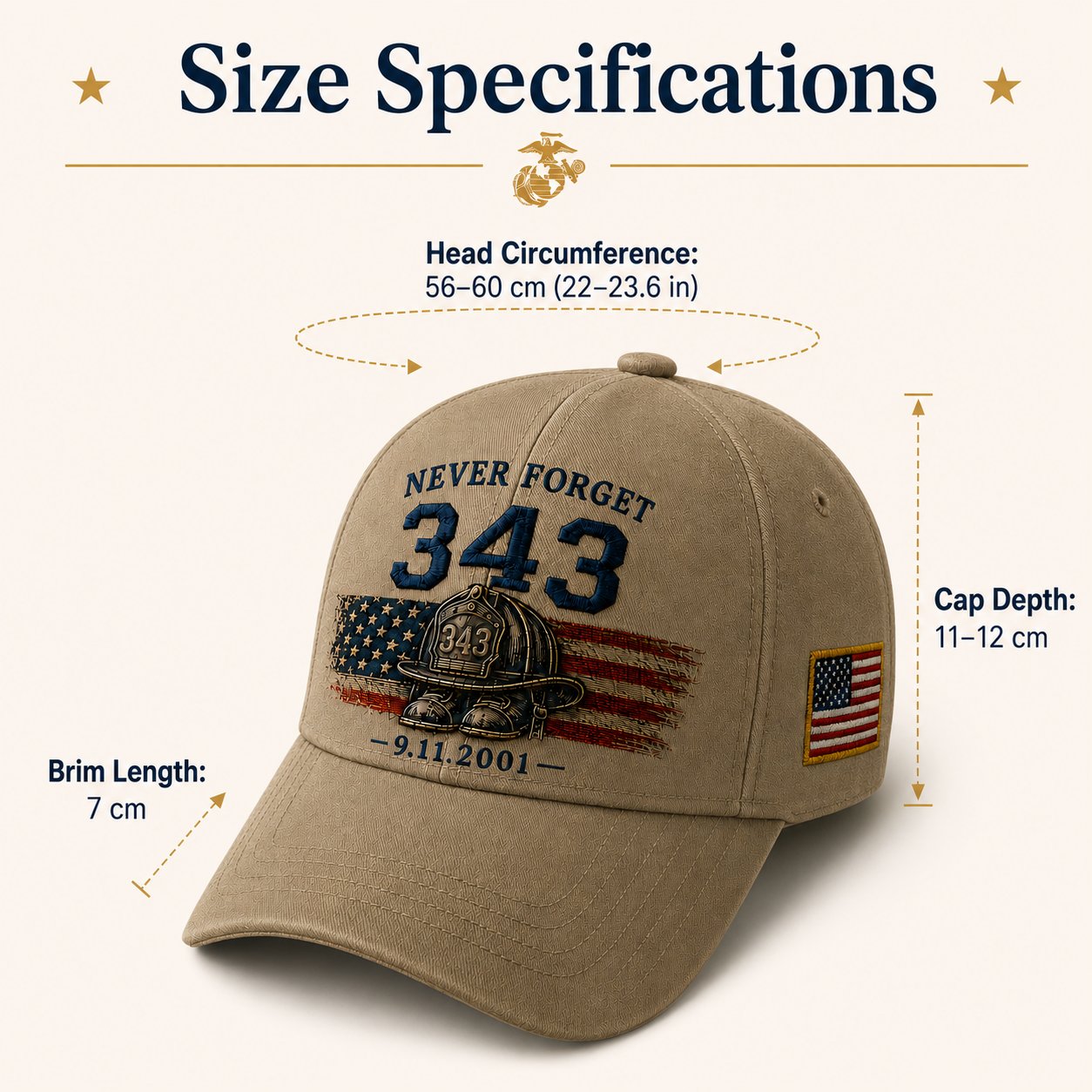 🧢Never Forget 343 Memorial Cap 🎁