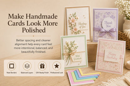 Card Making Alignment Guides Set | Create Perfectly Aligned Handmade Cards Without Guesswork or Crooked Corners ✨