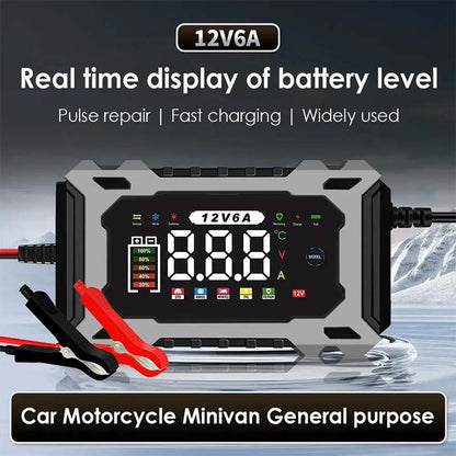 🔌🚗12V/24V Smart Battery Charger, Maintainer & Trickle Charger🔋