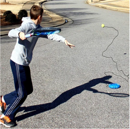 KIT Tennis Trainer – Self-study tool, adjustable height & stable base – improves your swing and accuracy anywhere 💪