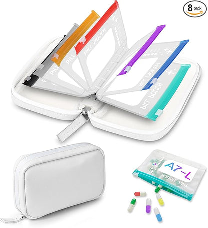 📌 Waterproof Pill Organizer-Large BPA-Free Weekly Medicine Organizer💊
