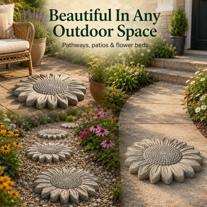 🌻 Reusable Sunflower Stepping Stone Mold