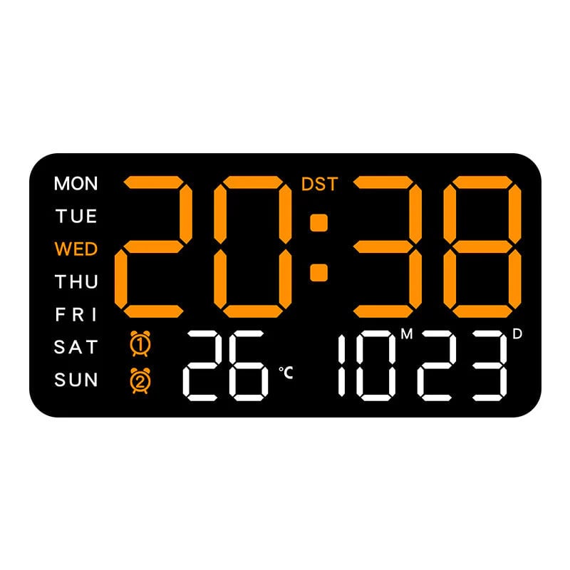 📢📢49% OFF!! ⏰Multifunctional decorative LED digital wall clock, the limitless digital clock for the modern Norwegian home