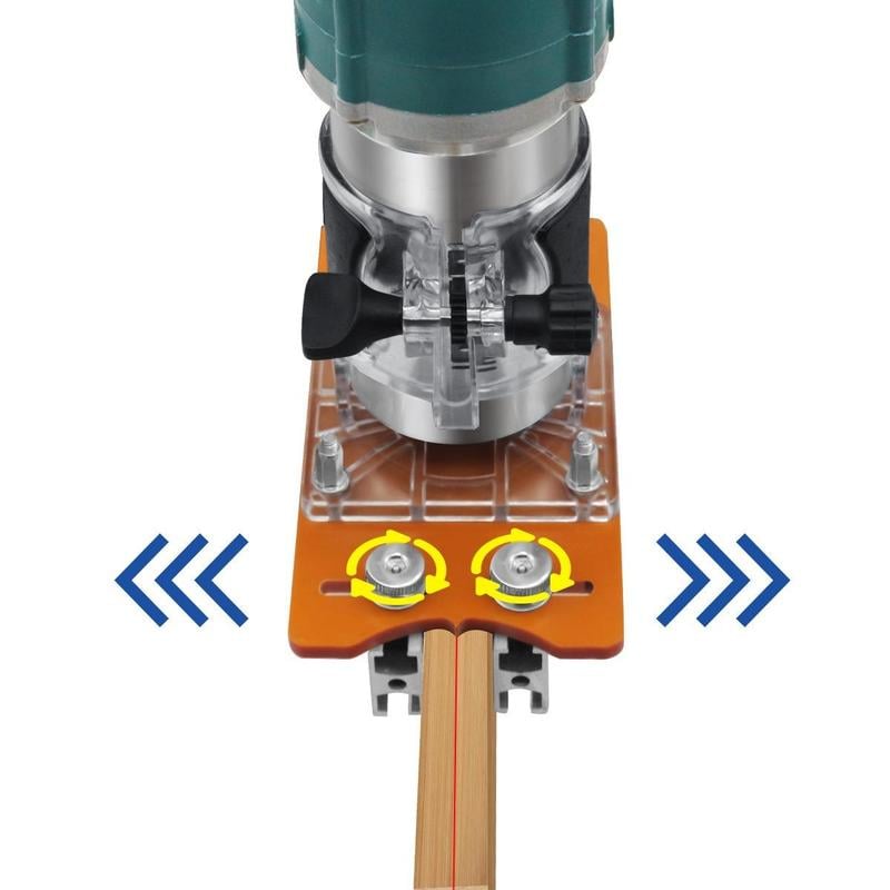 🔥Limited-time Sale🛠️Versatile 2-in-1 invisible fastening nut slotting base for woodworking routers and trimming applications.