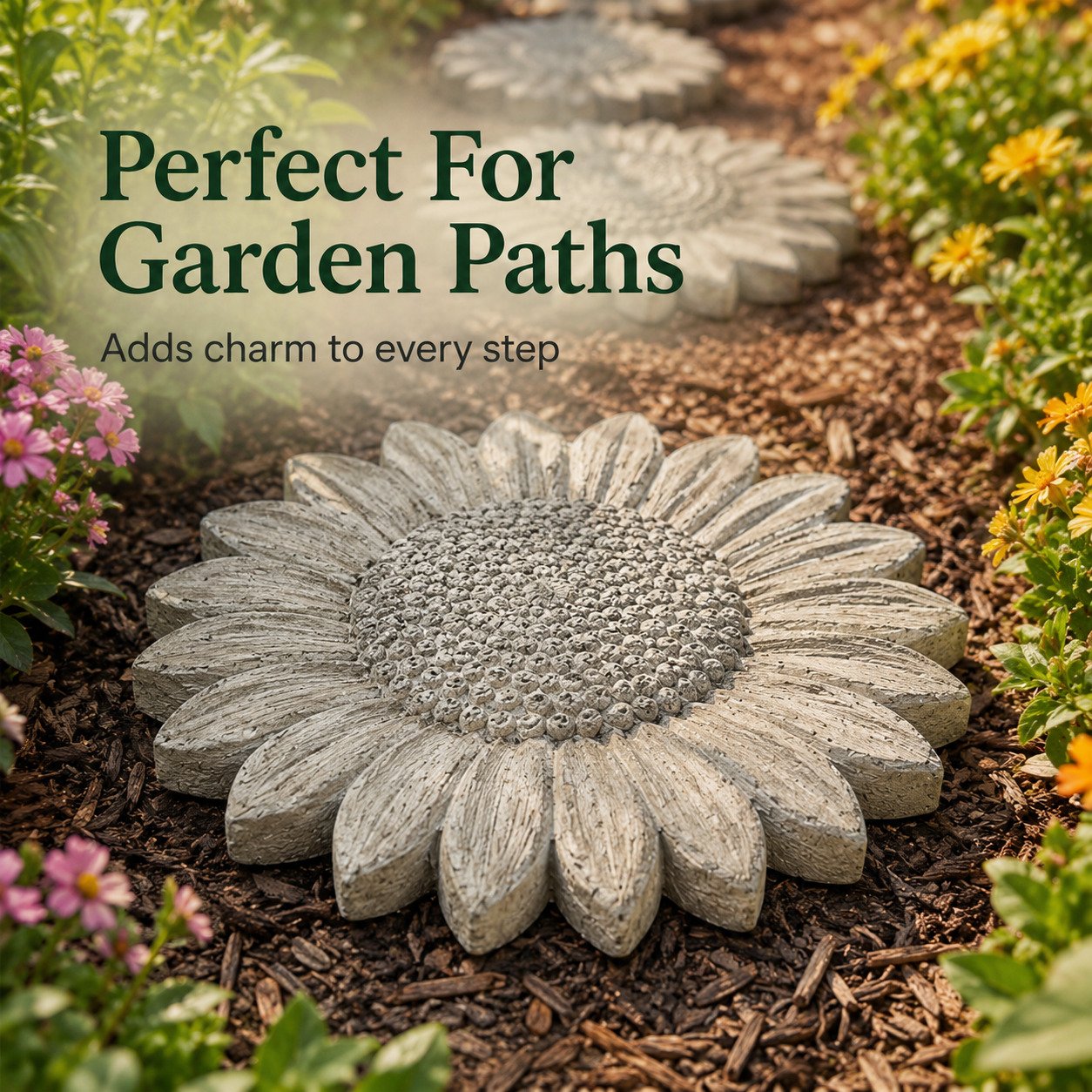 🌻 Reusable Sunflower Stepping Stone Mold