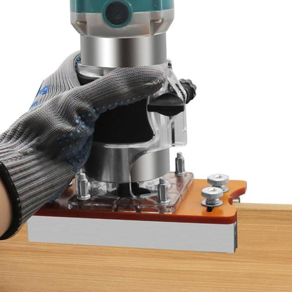🔥Limited-time Sale🛠️Versatile 2-in-1 invisible fastening nut slotting base for woodworking routers and trimming applications.