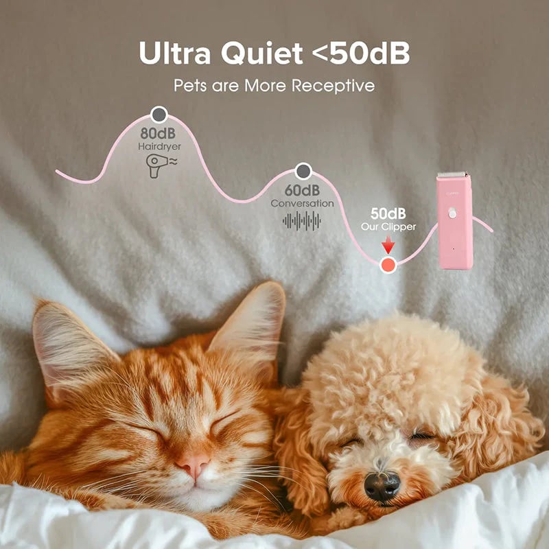 🐾 LIMITED-TIME ! ✨ Quiet Cordless Pet Clipper – Ceramic Blade, IPX7, 90 Min Runtime 🐶
