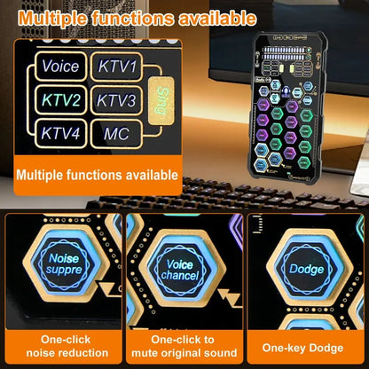 SK9 Wired Small Handheld Live Sound Card Set