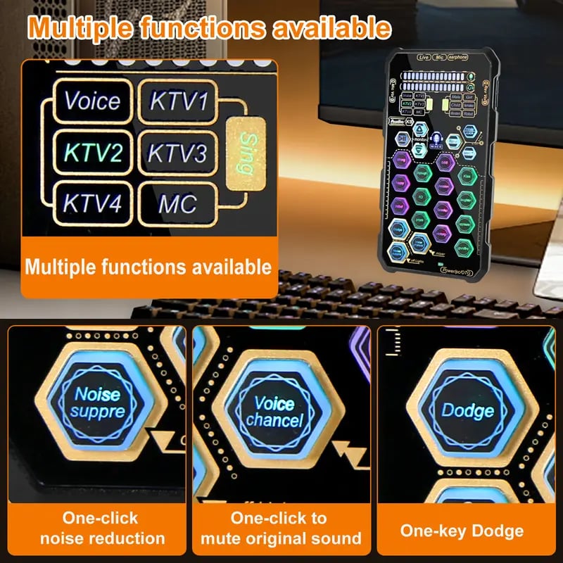 SK9 Wired Small Handheld Live Sound Card Set