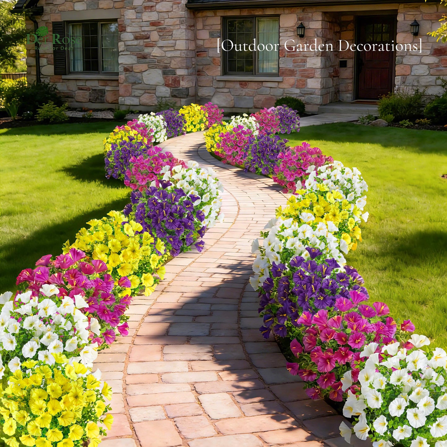 🔥Last Day 60% OFF🔥Sunscreen and Rainproof Artificial Petunias Flowers