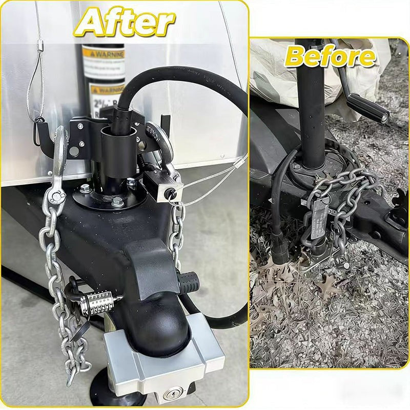 🔥2026 Aluminum RV Towing Chain Organizer & 7-Way Plug Holder ( RV Camper Accessories )