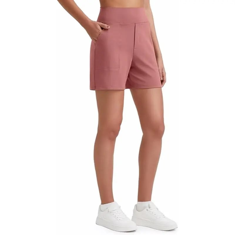 Women's High-Waisted Athletic Bermuda Shorts with Pockets – Running, Yoga, Summer Casual Activewear(Buy 2 Free Shipping)