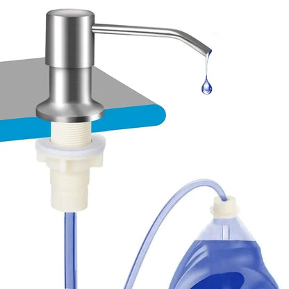 Built-In Sink Soap Dispenser with 39-Inch Extension Tube