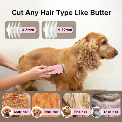 🐾 LIMITED-TIME ! ✨ Quiet Cordless Pet Clipper – Ceramic Blade, IPX7, 90 Min Runtime 🐶