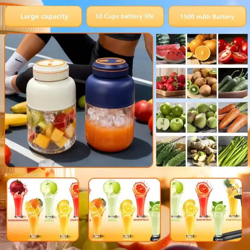 Portable Large Capacity Electric Fruit Juicer