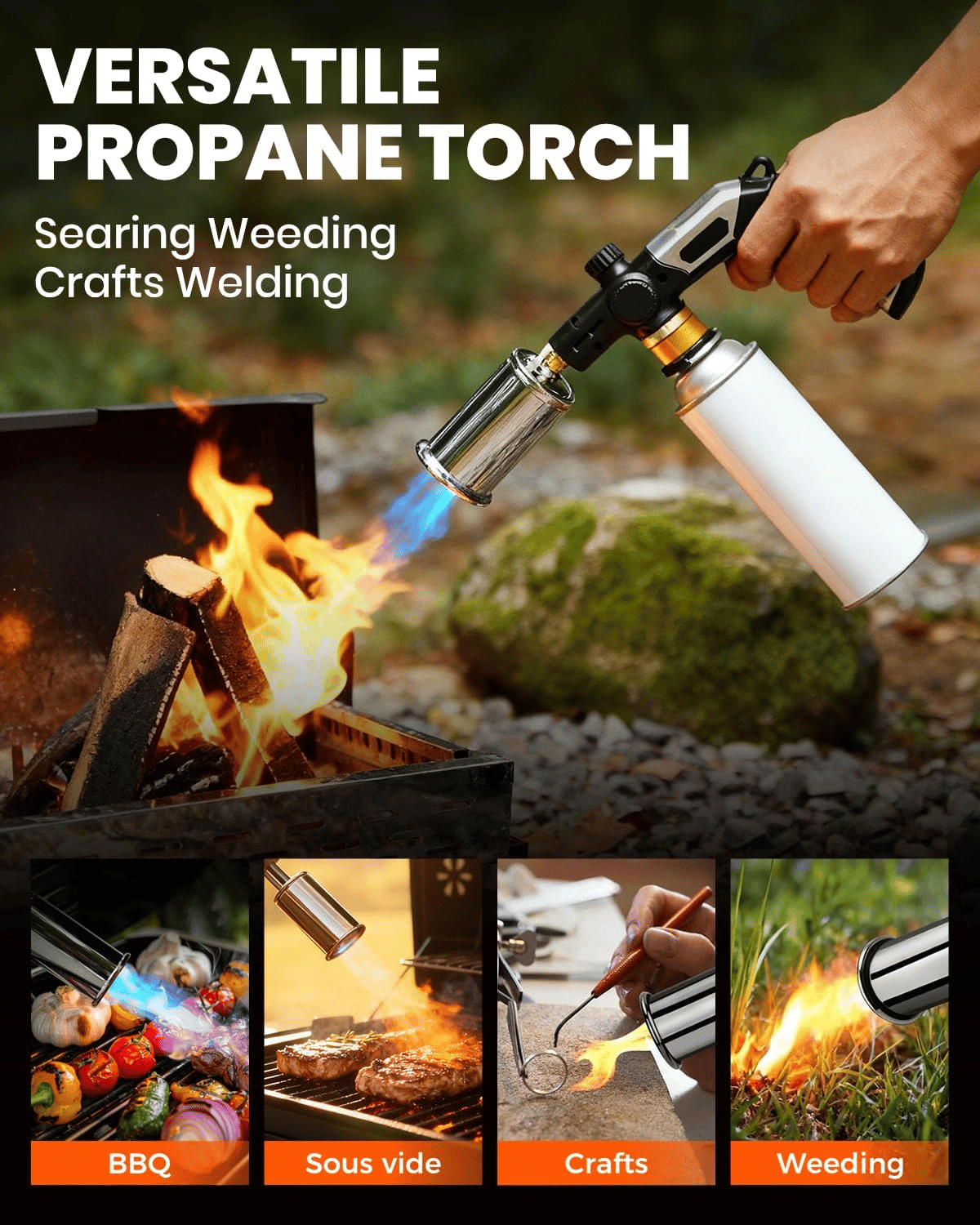 🔥BLACK FRIDAY 49% OFF💥New Powerful Propane Torch -2372°F High Temp Flame(Buy 2 Free Shipping)