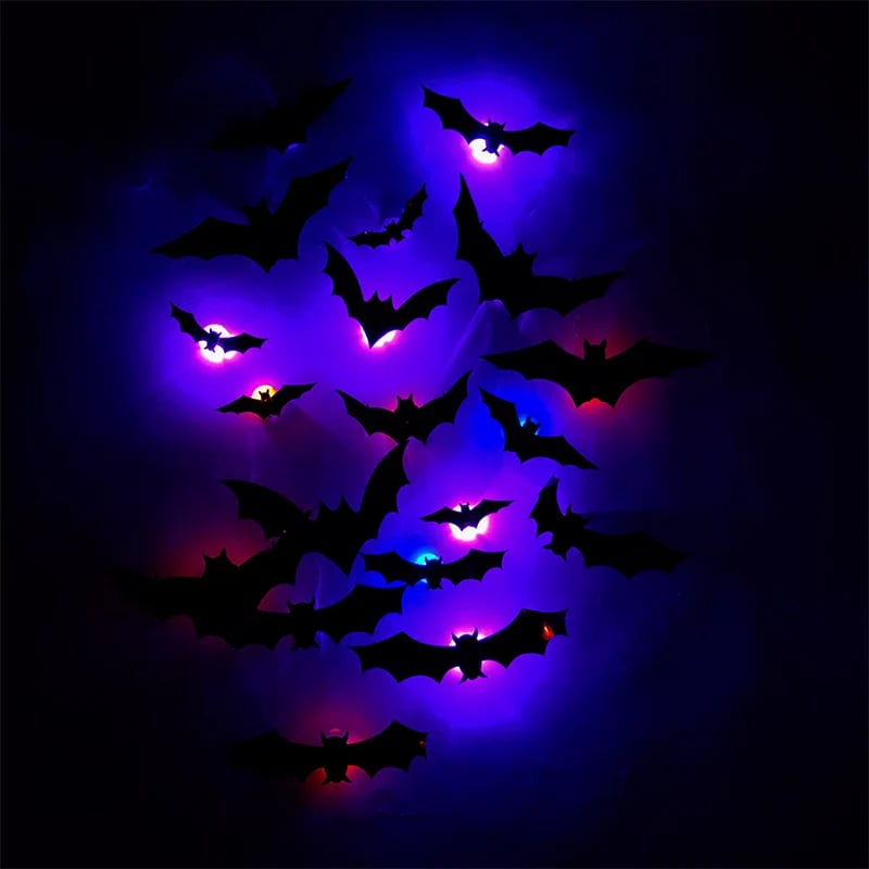 🔥Last Day 50% OFF 🦇Halloween 3D Bat LED Wall Light Decor