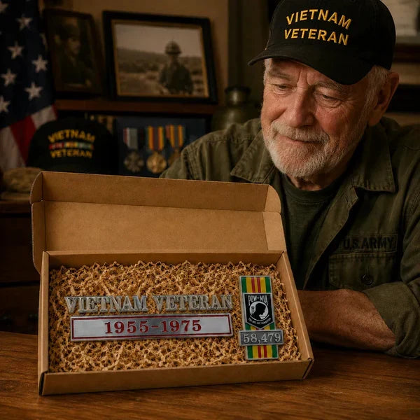 🇺🇸  Promo: 49% OFF 🎖️- Vietnam Veteran Tribute Car Emblem Metal Badge