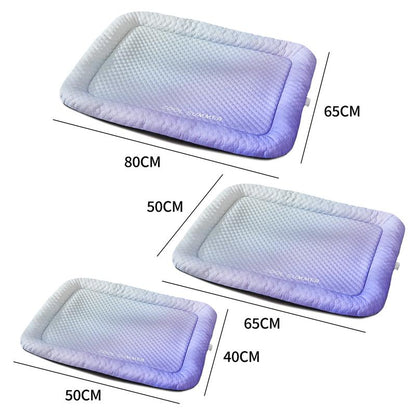 🔥Summer Hot Sale 60% OFF🧊❄️Pet Cooling Pad Mat for Dogs and Cats🐶🐱Ice Silk Summer Cool Bed Blanket in Gradient Colours🐾