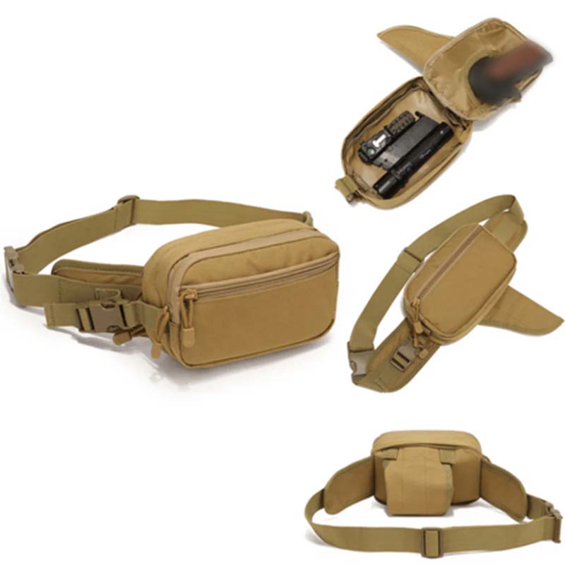 Multifunctional Concealed Carry Hip Bag with Rapid-Access Holster