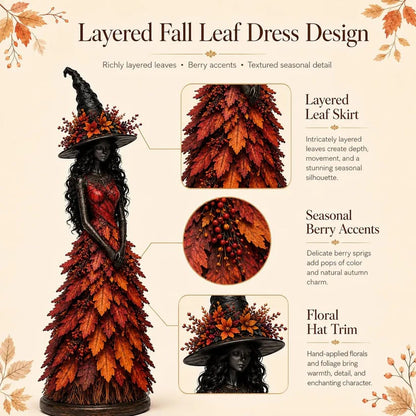 💥LAST DAY 49% OFF - 🧙 Enchanted Autumn Witch Figurine