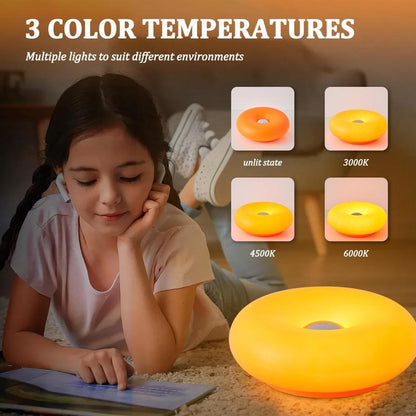 Acrylic-Orange Donut Mood Lamp🍩🌟 Rechargeable Swing Arm Wall Light