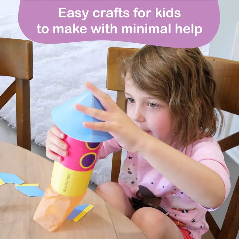 🎨❤️ 20 Princess & Unicorn Crafts in a Box – Fun Mess-Free DIY Kit for Kids Ages 3–8