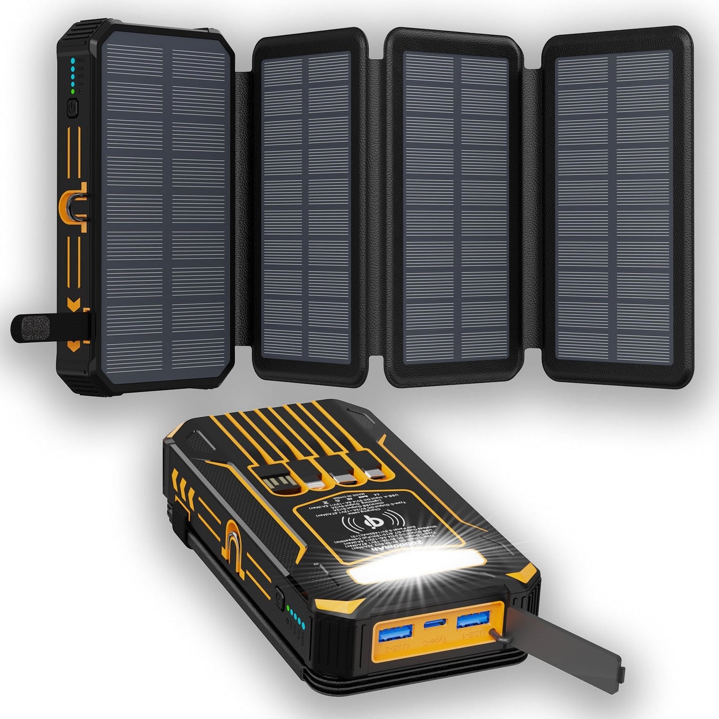 🔥 High-Capacity Solar Charger Power Bank