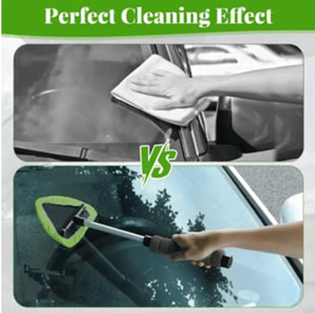 ⏰Final 3 Hours  : Microfiber Car Windshield Cleaning Tool with Extendable Handle