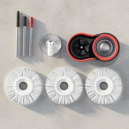 🧹 Spin Mop & Bucket System with Detachable Scrub Brush