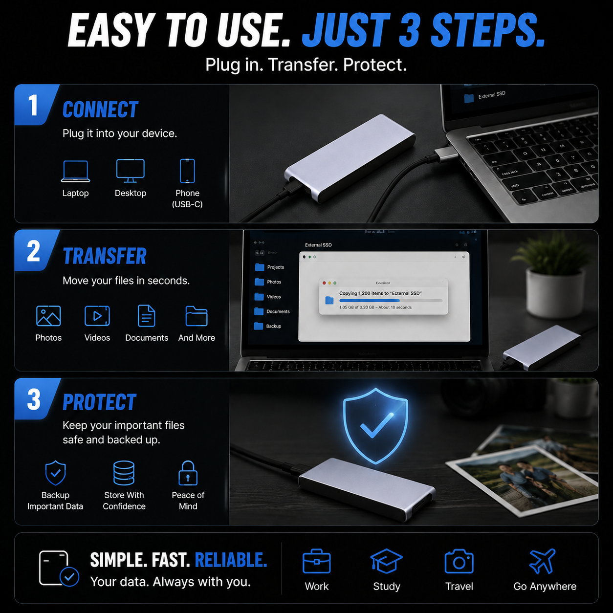 🔥 LAST DAY 50% OFF-Portable External SSD – Protect Your Photos, Videos & Important Files