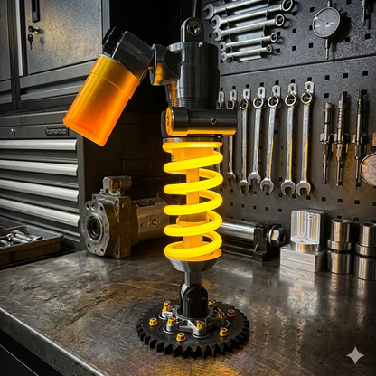 🎁Father's Day Limited Sale🔥Inspired Suspension Shock Absorber Lamp - Adjustable LED Light for Gamers & Car Enthusiasts