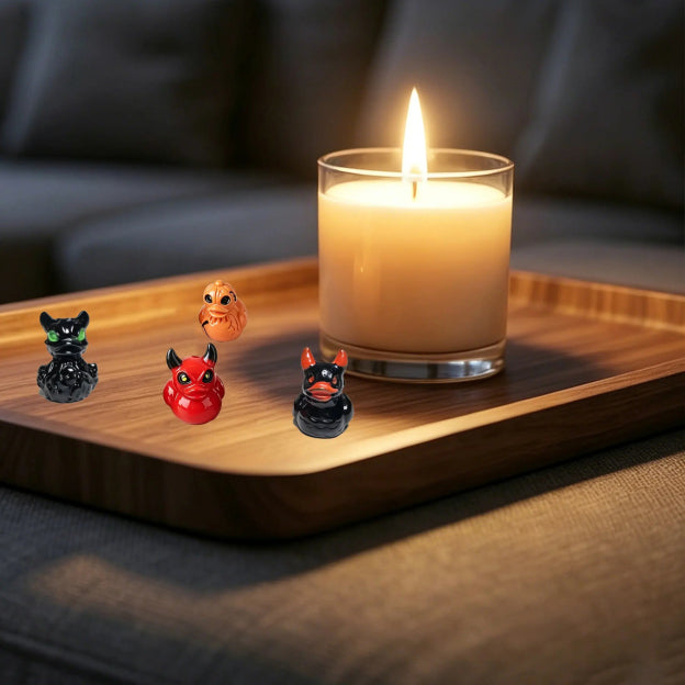 Mini Halloween Devil Duck Decor
