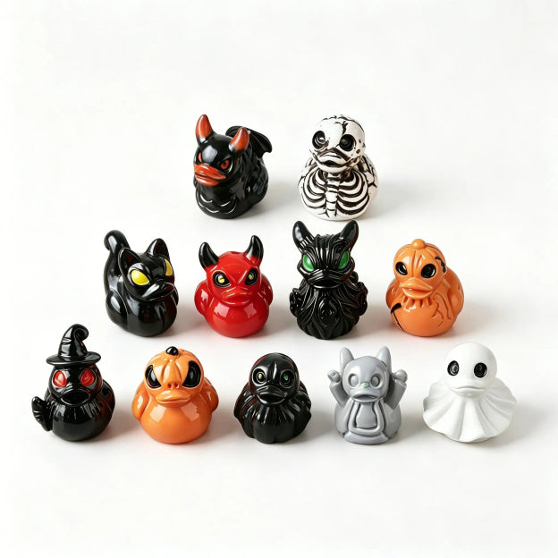 Mini Halloween Devil Duck Decor