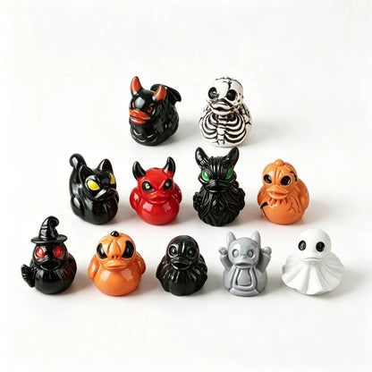 Mini Halloween Devil Duck Decor