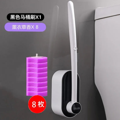 Toilet Scrubber Kit with Self-Cleaning Disposable Pads