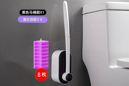 Toilet Scrubber Kit with Self-Cleaning Disposable Pads