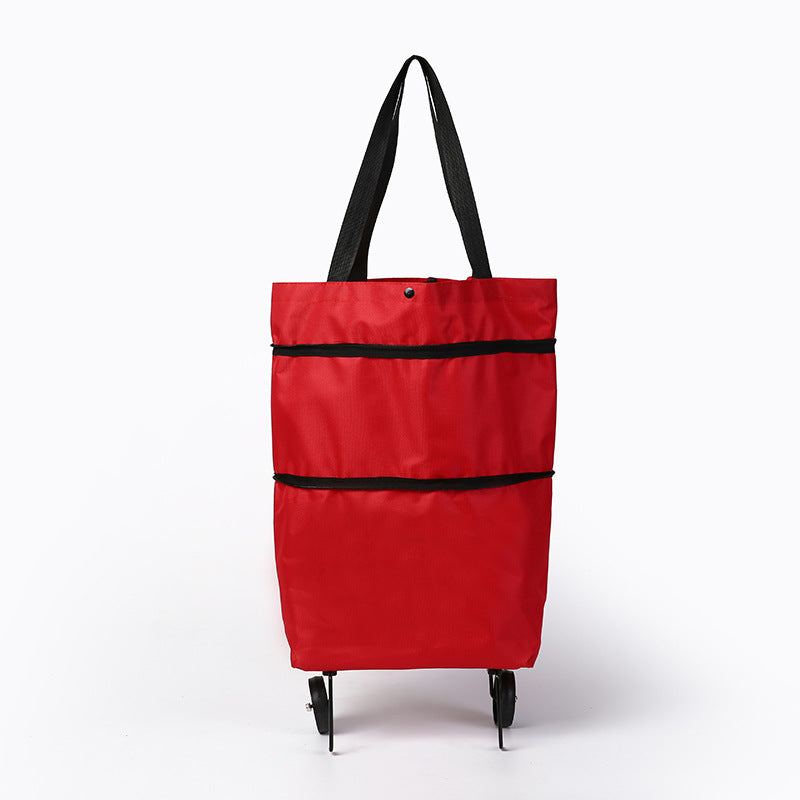 🛍️✨ Convertible shopping tote – hides wheels, holds 20kg, expands with zipper!