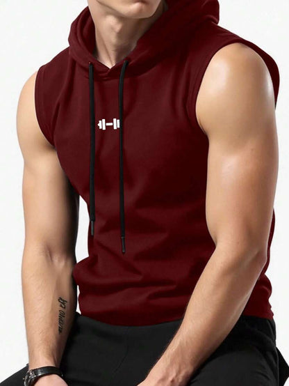 Quick-Dry Cooling Hooded Sleeveless Tops