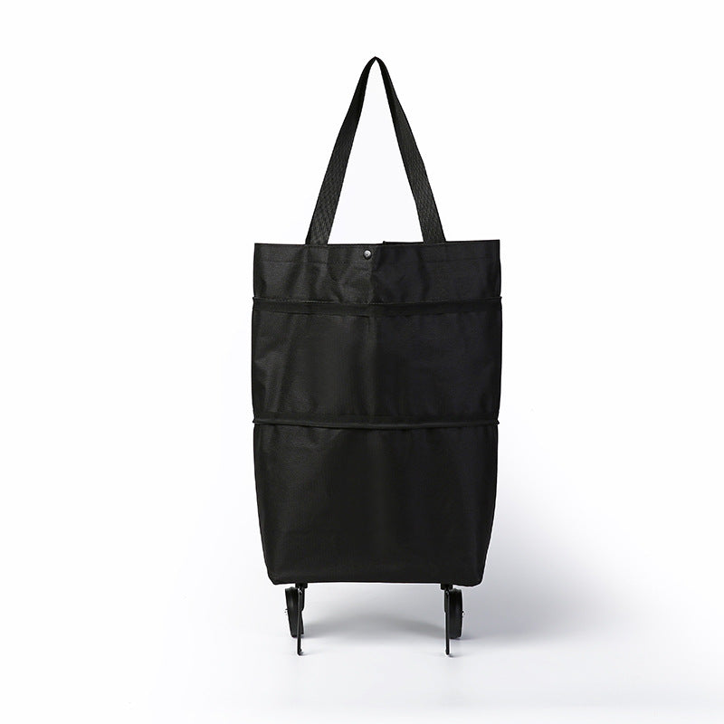 🛍️✨ Convertible shopping tote – hides wheels, holds 20kg, expands with zipper!